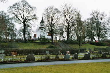 Algutstorps kyrka och kyrkogård. Neg.nr. B961_047:04. JPG. 