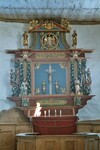 Ornunga gamla kyrka, altaruppsats i barock. Neg.nr. B961_055:14. JPG.