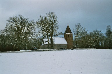 Asklanda kyrka och kyrkogård. Neg.nr. B961_051:06. JPG. 