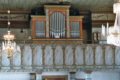 Orgelläktare i Hols kyrka. Neg.nr. B961_062:20. JPG.