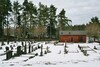 Kvinnestads kyrkogård åt norr. Neg.nr. B961_057:07. JPG. 