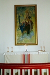 Målsryds kyrka, altare med altartavla