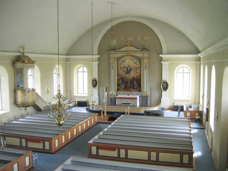 Interiör av Flisby kyrka