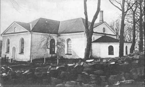 Asarums kyrka med omgivning