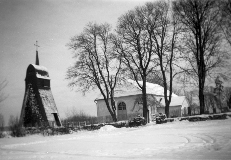 Järns kyrka från väst, före restaurering.