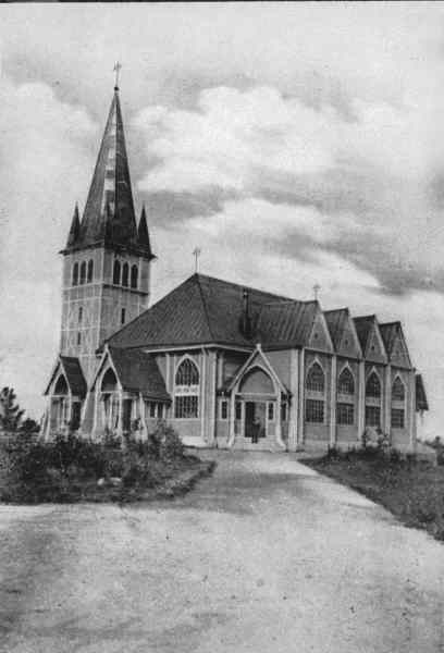 Arvidsjaurs kyrka från sydväst