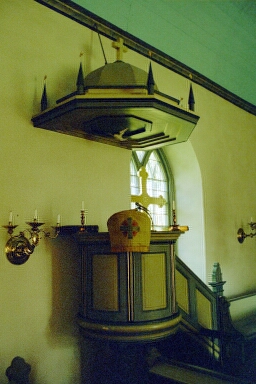 Horns kyrka, predkstol från 1800-talet. Neg nr 02/132:20.jpg