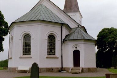 Locketorps kyrka, exteriör från öster. Neg nr 02/134:28.jpg