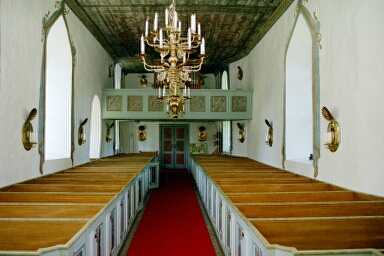 Götlunda kyrka, vy mot läktaren. Neg nr 02/150:13.jpg