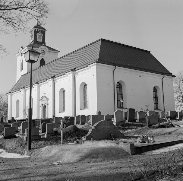 Alfta kyrka från sydöst. 