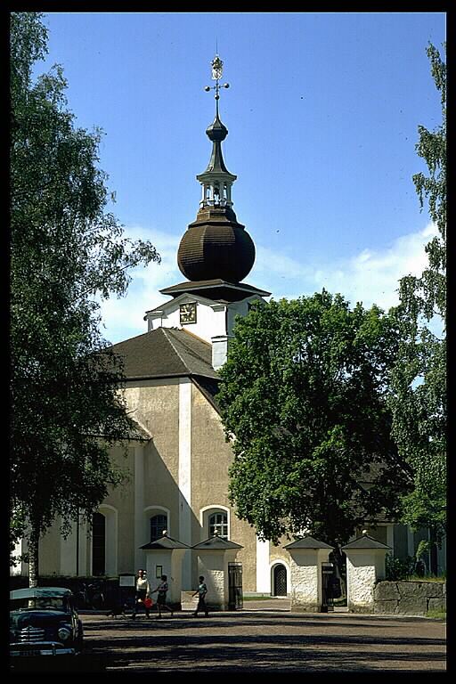 Leksands kyrka. Bilden troligen från omkring 1970