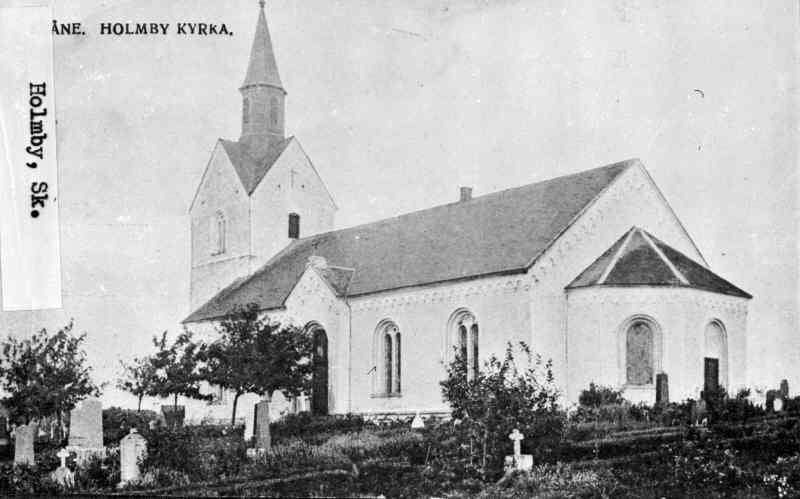 Holmby kyrka mot sydväst