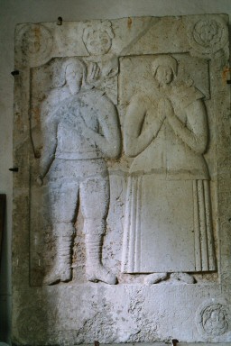 Porträttgravsten i Jungs kyrka. Neg.nr. 04/132:24. JPG.