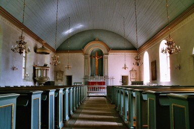 Interiör av Kvänums kyrka. Neg.nr. 04/136:21. JPG.