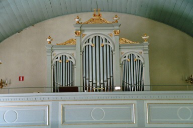 Orgel i Kvänums kyrka. Neg.nr. 04/136:17. JPG.