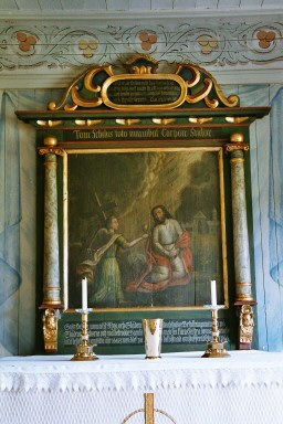 Altaruppsats i Slädene kyrka. Neg.nr. 04/151:17. JPG.