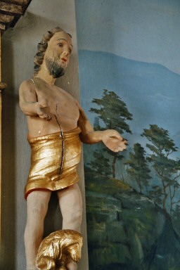 Träskulptur från barockaltaruppsats i Öttums kyrka. Neg.nr. 04/141:23. JPG.