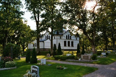 Erska kyrka och kyrkogård. Neg.nr. B961_004:18. JPG. 