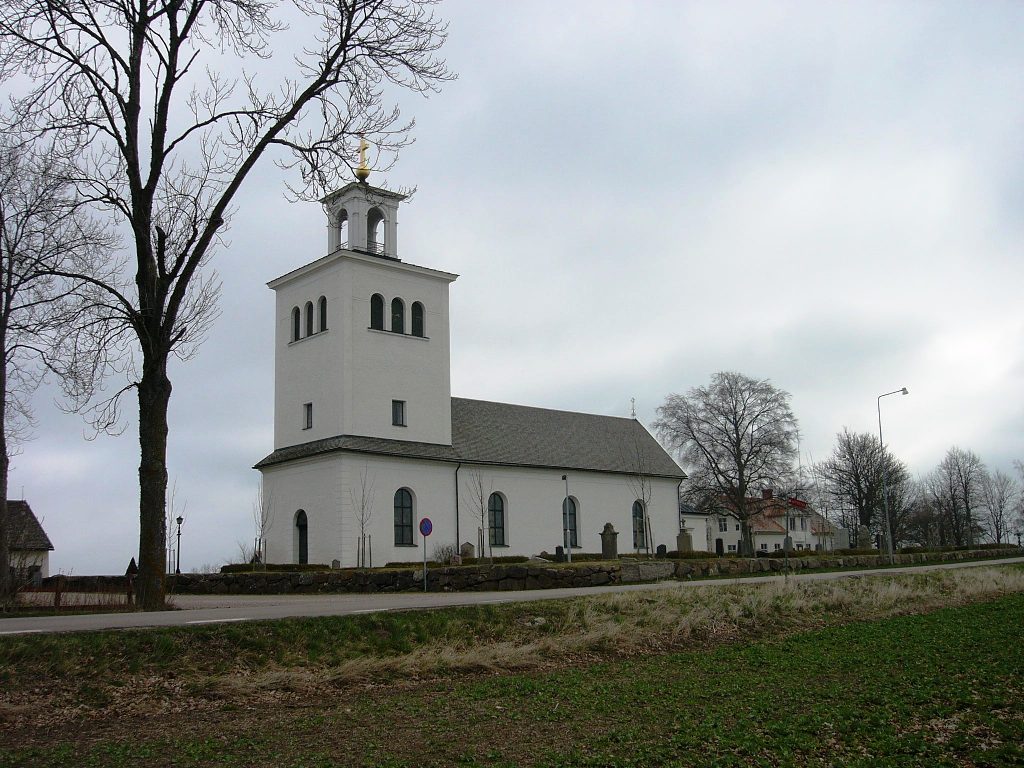 Kyrkan från sydväst.