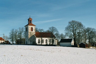 Ödenäs kyrka och kyrkogård. Neg.nr. B961_072:14. JPG. 