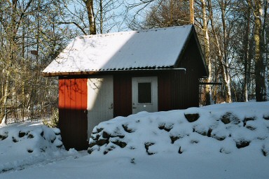 Ekonomibyggnad vid Södra Björke kyrka. Neg.nr. B961_034:09. JPG. 