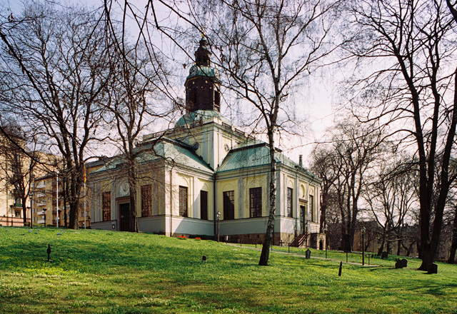 Kungsholms kyrka, exteriör från sydväst.