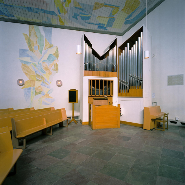 S:ta Birgitta kyrka, kyrkorummet mot orgeln. 