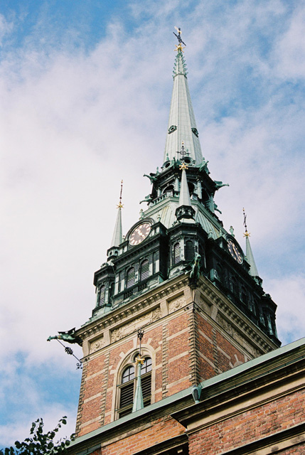 Tyska S:ta Gertruds kyrka, kyrktornet från sydost. 