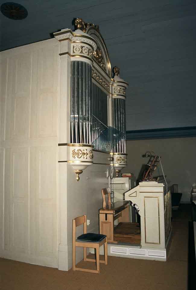 Orgeln på norrläktaren.