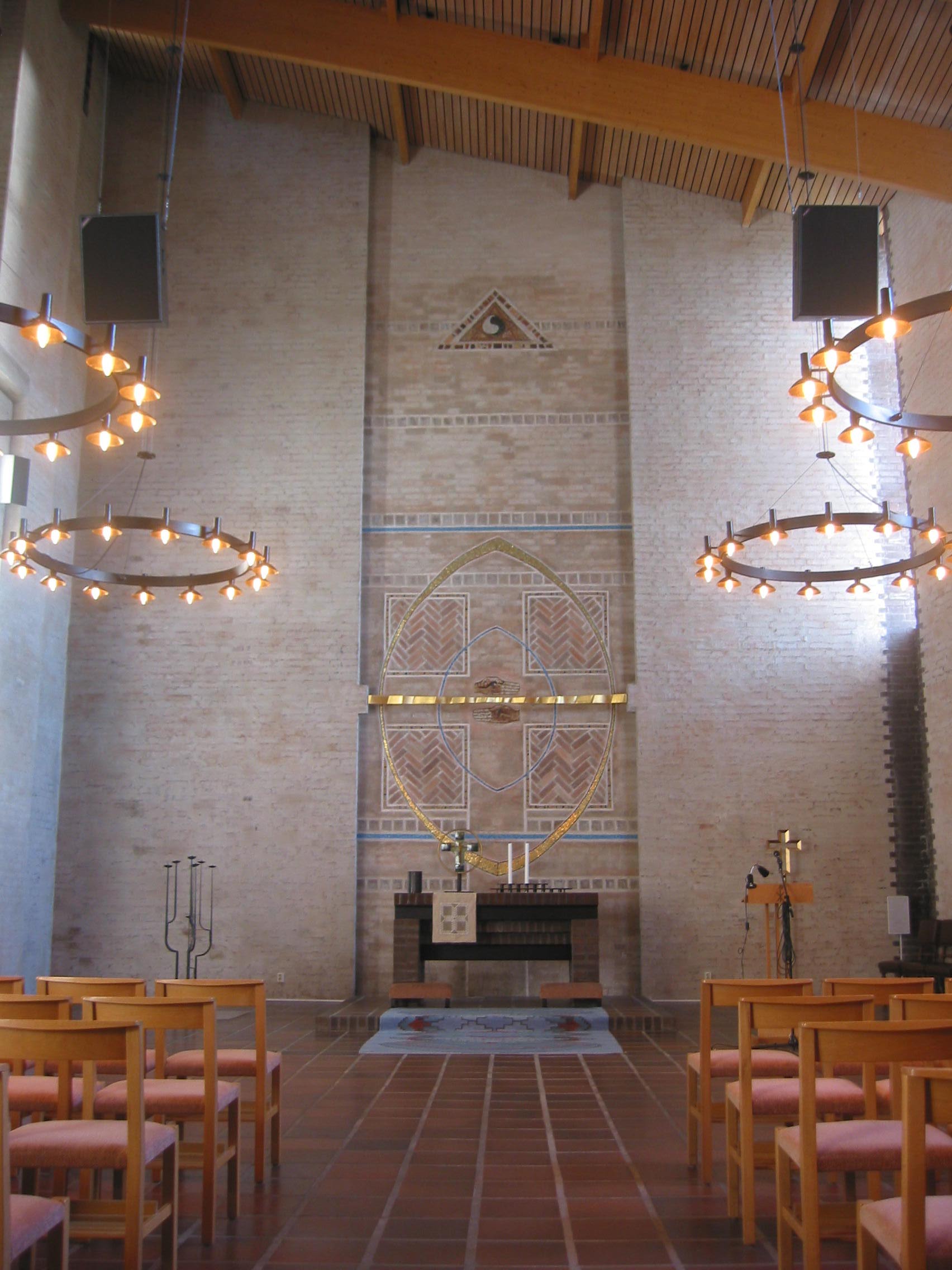 Birgitta kyrkan, interiör, kyrkorummet, koret.
