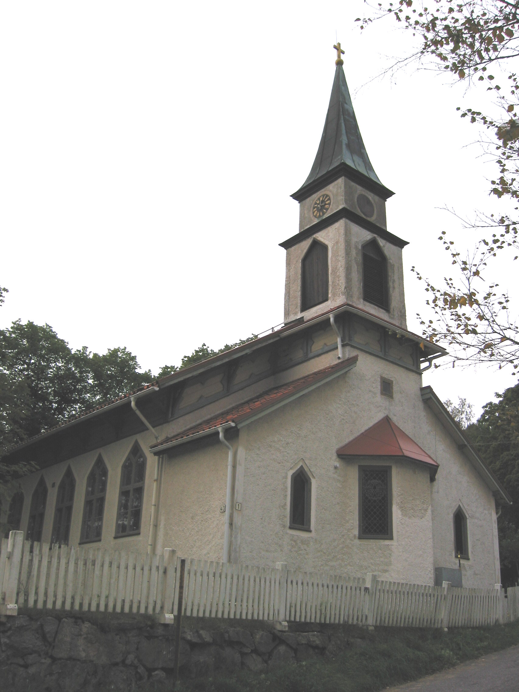Svartviks kyrka/kapell, exteriör, vy från nordöst. 