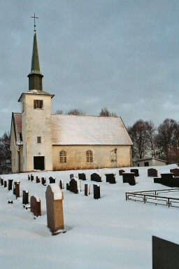 Möne kyrka från 1951, ritad av Ä Noréen. Neg.nr. B963_001:22. JPG. 