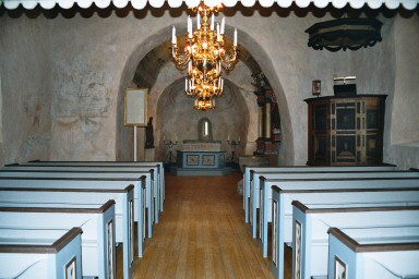Interiör av Mjäldrunga kyrka. Neg.nr. B961_031:11. JPG.