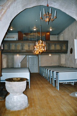 Interiör av Mjäldrunga kyrka. Neg.nr. B961_031:05. JPG.
