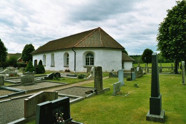 Källunga kyrka och kyrkogård. Neg.nr. B961_031:23. JPG. 