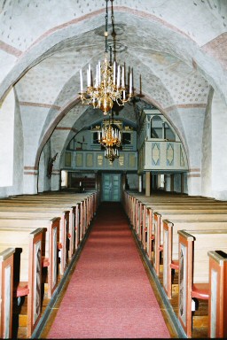 Interiör av Södra Vings kyrka. Neg.nr. B963_009:04. JPG.