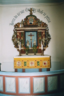 Altaruppsats i Fölene kyrka. Neg.nr. B961_012:04. JPG.